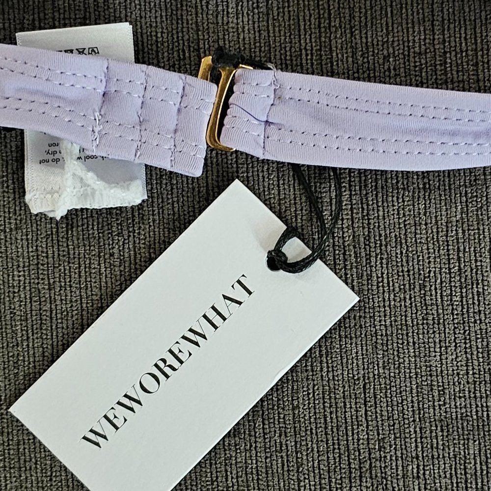 Weworewhat Women's Purple Wide Strap Underwire Bikini Top Size XL - Picture 9 of 9